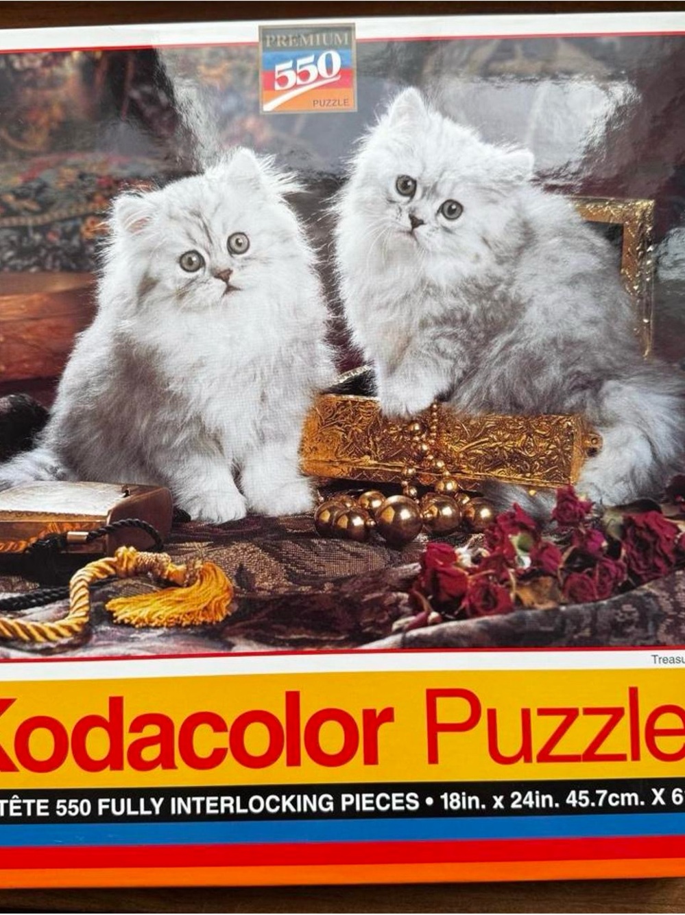 Kodacolor vintage Puzzle — Gray Kittens 550-Piece